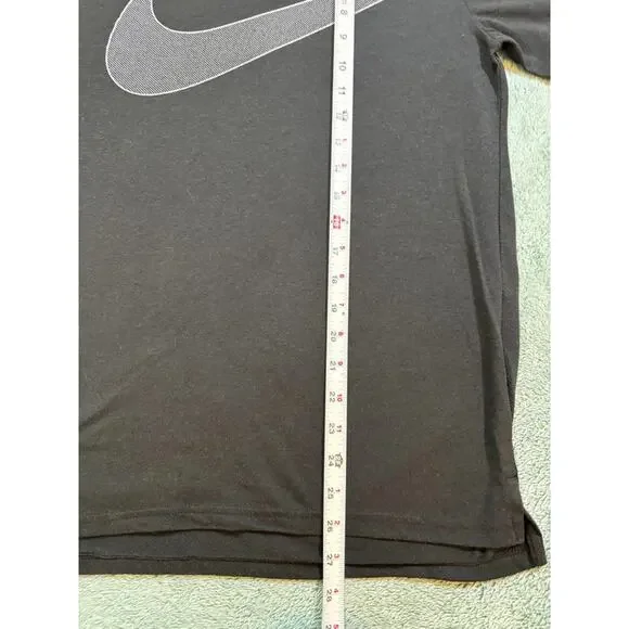 Nike Dri-FIT Black Big Swoosh Athletic T-Shirt Size US UK Medium - Picture 4 of 7